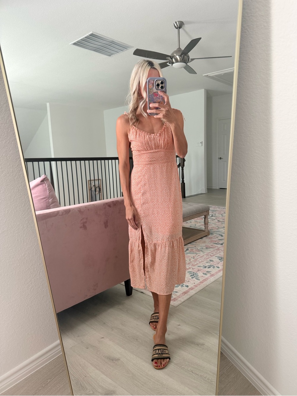 Abercrombie women’s xs dress peach color